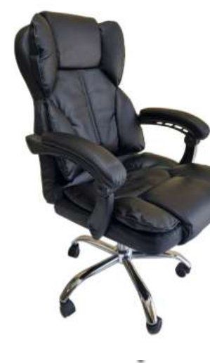 Silla giratoria reclinable cuero PU
